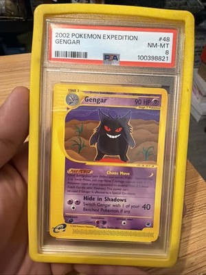 Pokemon PSA 8 NM-MT 2002 Gengar 48/165 Expedition Rare Card NEW