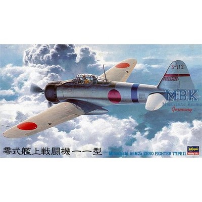 HASEGAWA HAS09142 Mitsubishi A6M2a Zero Fighter Type 11 (JT42)