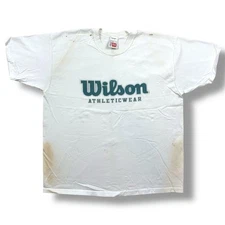 Vintage 90s Wilson Sports Athletic Wear Graphic T-Shirt Men’s Size XL USA Made