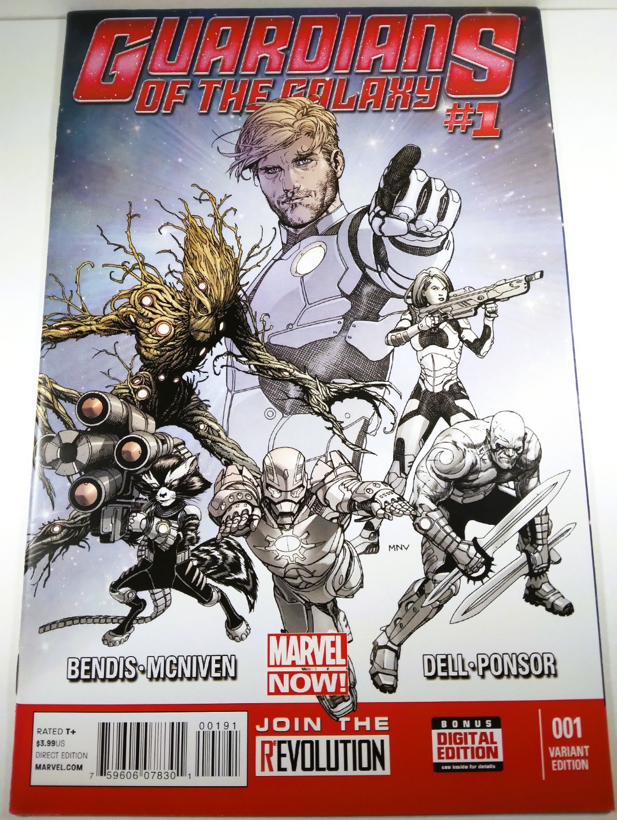 🚀🦝 GUARDIANS OF THE GALAXY #1 MCNIVEN LIMITED RETAILER THANK YOU VARIANT 2013