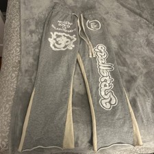 Hellstar Sweatpants Flare Grey School Of Enlightenment SIZE SMALL