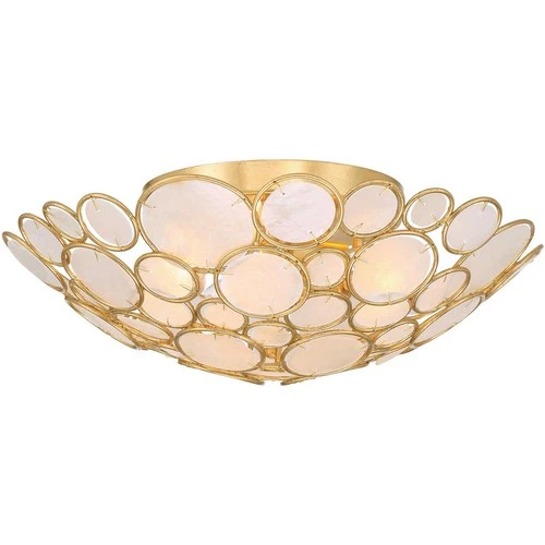 Crystorama PAL-524-GA Palla Semi-Flush Mount Antique Gold - Picture 1 of 7