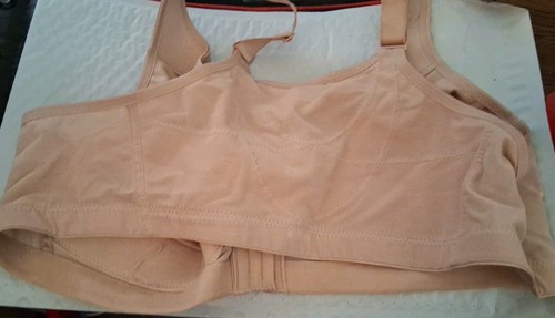 Glamorise 1265 Magic Lift Front Close Posture Back Support Bra 44B Beige - Picture 2 of 3