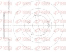 2x REMSA Bremsscheibe 62101.00 282mm für HONDA CIVIC VTEC FK6 FK7