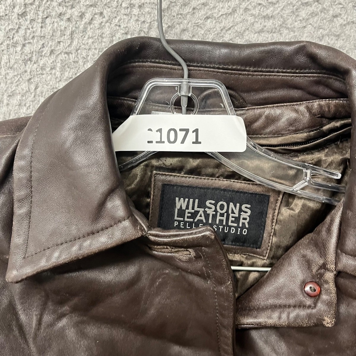 Wilsons Leather Pelle Studio Jacket Womens 1X Brown Thinsulate Y2K