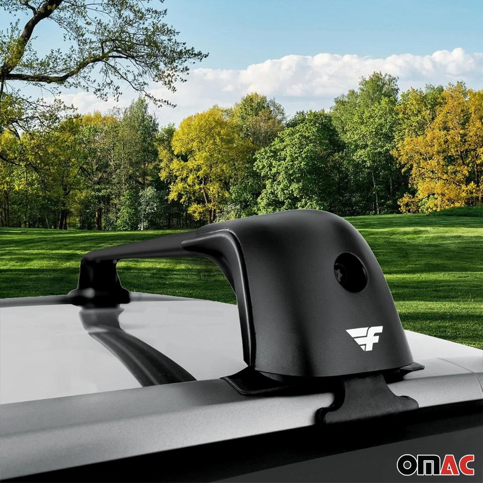 Barra transversal para barras de techo para Mini Cooper Clubman F54 2016-2024 aluminio 220 lb negro Foto 3 de 4