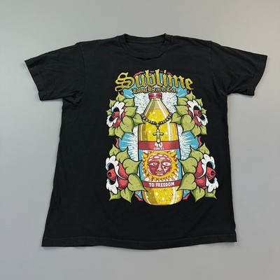 Sublime Shirt Mens Medium 40 oz To Freedom Graphic Tee Ska Punk Rock Reggae