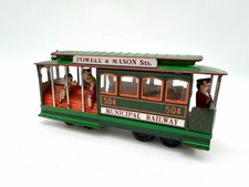 Vintage Japanese Tin Cable Car Trolley 504 Municipal Railway Toy