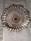 Pink Ruffled Depression Glass Candy Trinket Dish Tidbit Tray — photo 3