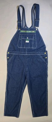 LIBERTY BIB OVERALLS 42×30 NWT Ranch Coveralls Denim Blue Jeans Mens 100% Cotton