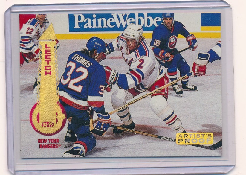 1994-95 PINNACLE ARTIST'S PROOF BRIAN LEETCH #155