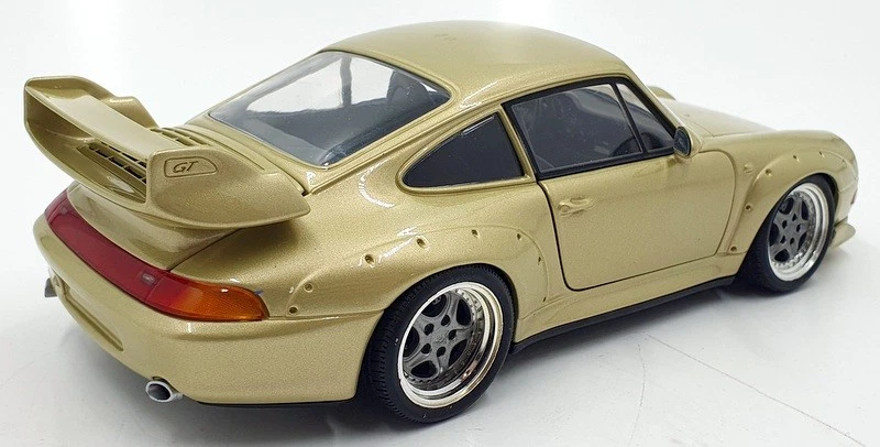UT 1/18 Scale Diecast DC31323D - Porsche 911 GT - Gold - Image 2 of 4