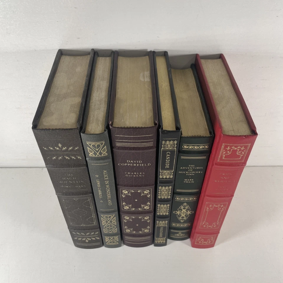 Lot Of 6 FRANKLIN LIBRARY full leather books Decor Collectible Hardcovers Foto 2 de 3