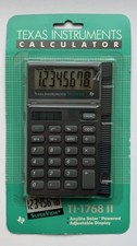 Texas Instruments TI-1768 II Solar Desktop Calculator Large Display NEW SEALED