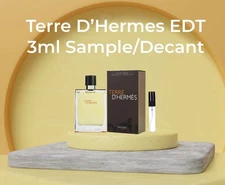 Terre D’Hermes For Men Eau De Toilette (EDT) 3ML Travel Size Glass Spray Bottle