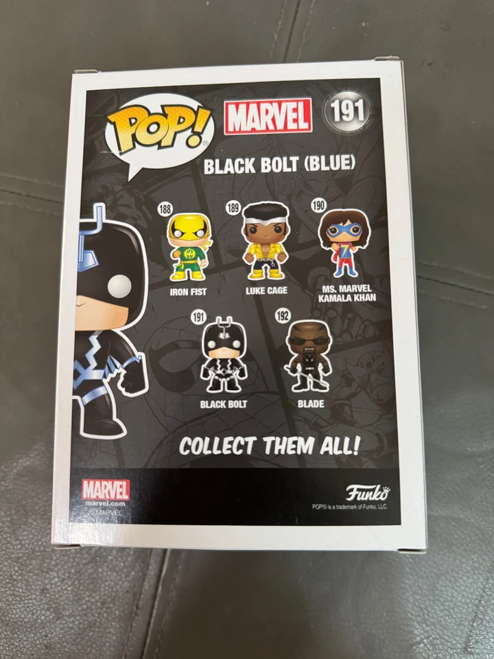 Funko Pop Black Bolt Blue Marvel Foto 3 de 3