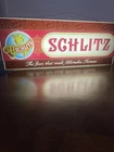 Vintage SCHLITZ Beer Advertising Plastic Lighted Wall Or Hangin Sign 1970s