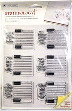 Quote Dates Journaling Funny Humor Stampology Clear Stamps 6" x 7.5" Sheet 2009