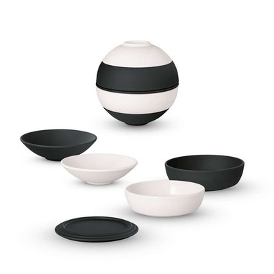 LA BOULE 食器 7点セット 白黒 Villeroy & Boch - La Petite Boule Black And White Aperitif Set | eBay