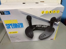 New DuxuOui Karaoke Machine Gold Wireless Speaker ST-2020 w/ 2 Microphones