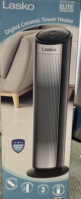 Lasko 22'' Digital Ceramic Tower Space Heater with Child Lock and Remote CT22498