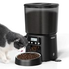 Petrice Automatic Cat Feeder, 4L/16Cups Cat Food Dispenser with Stainless Ste...