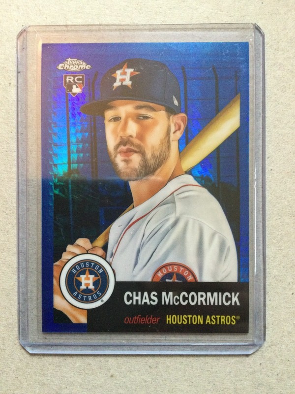 2022 Topps Chrome Platinum Chas McCormick Rookie Blue Prism Houston Astros
