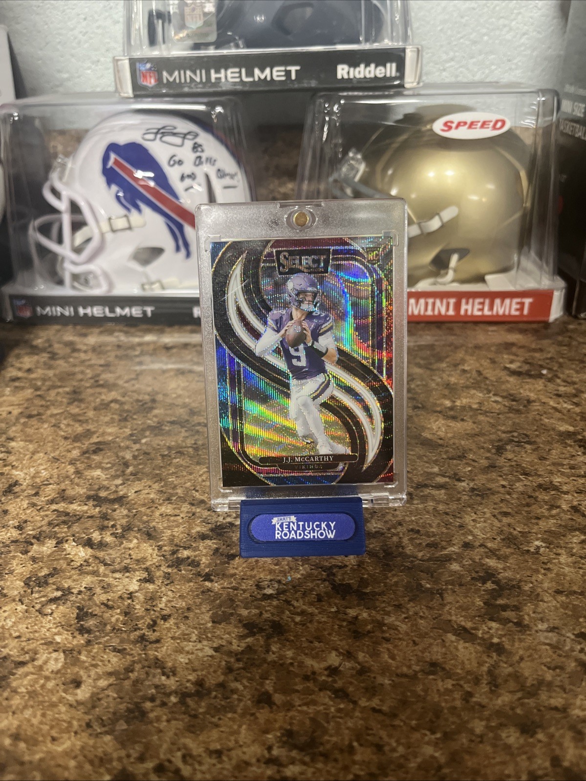 2024 Panini Select JJ McCarthy Tri Color Premier Level #/249 Vikings RC