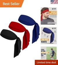 41-Inch Adjustable Tie Headband - Sweat Control for Athletes  Fitness Buffs