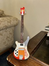 Miniature Electric Guitar And Stand Handmade