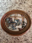 Vtg Marvetti Cultured Ivory Engraving Doll Attic Oval Wood Framed Serial #1584 — photo 6