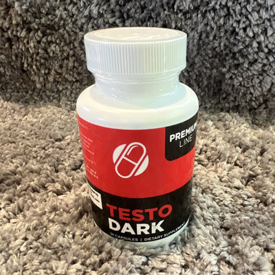 Testo Dark Premium Line Men s Health Dietary Supplement, 30 Veg Capsules