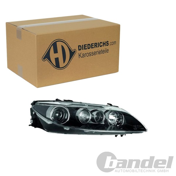 Diederichs Halogen Scheinwerfer Mit Lwr-Motor Schwarz Rechts Passend FüR Mazda 6-image