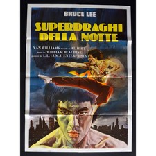 manifesto SUPERDRAGHI DELLA NOTTE Bruce Lee chen al hirt beaudine van willy A224