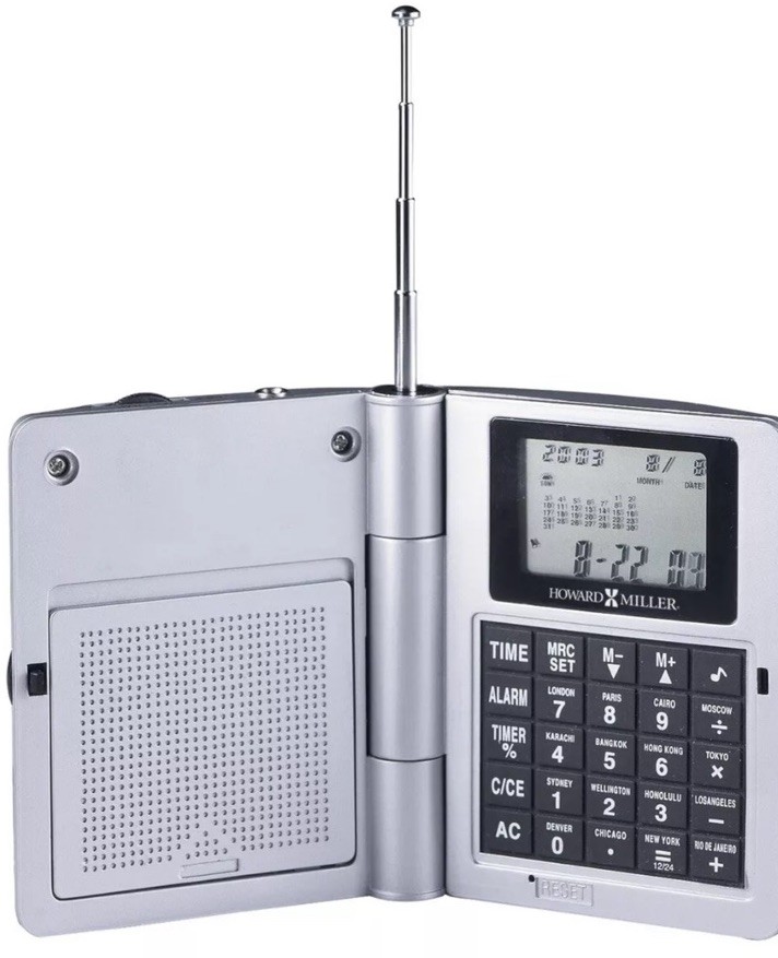 Howard Miller Radio Travel Alarm Clock 645-587