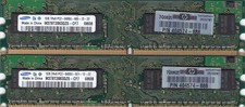2GB 2x1GB PC2-6400 DDR2-800 SAMSUNG M378T2863QZS-CF7 HP 404574-888 MEMORY KIT