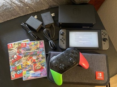 Nintendo Switch Console Bundle   Pro Controller   Games   Case
