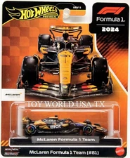 2024 Hot Wheels Premium Formula 1 #81 McLaren Formula 1 Team