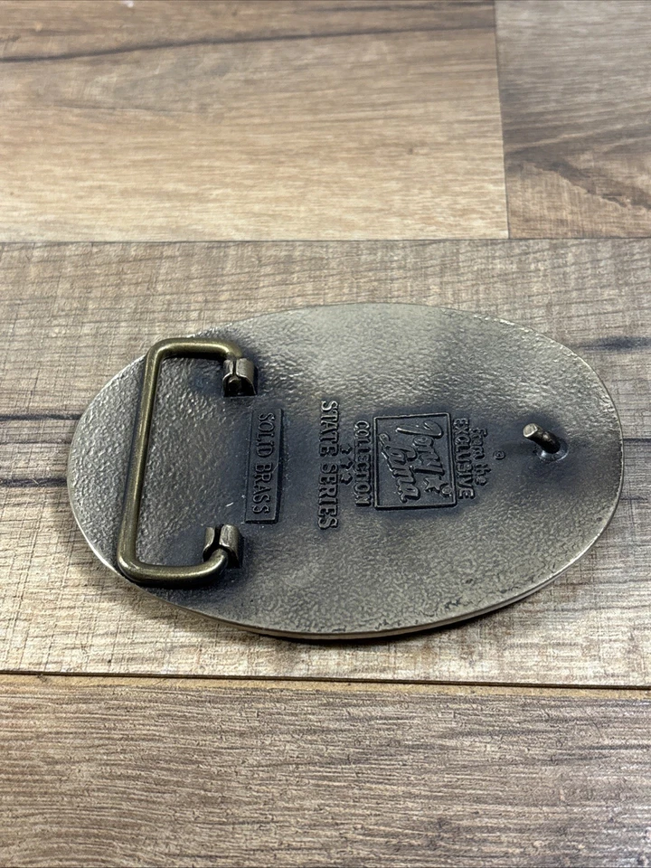 TONY LAMA STATE SERIES LOS ESTADOS UNIDOS DE AMÉRICA HEBILLA DE CINTURÓN DE LATÓN Foto 2 de 4