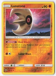 Lunatone 68/147 Burning Shadows Reverse Holo Uncommon
