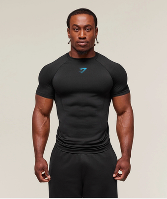 トップス  onyx v5 Gymshark Onyx v5 Seamless T-Shirt - XXL - Black/Black *IN-HAND