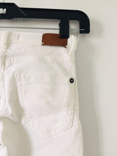 ZARA KIDS Girl White BASIC TWILL SKINNY JEANS Size 6 years 116 cm O2193 READ - Picture 6 of 7