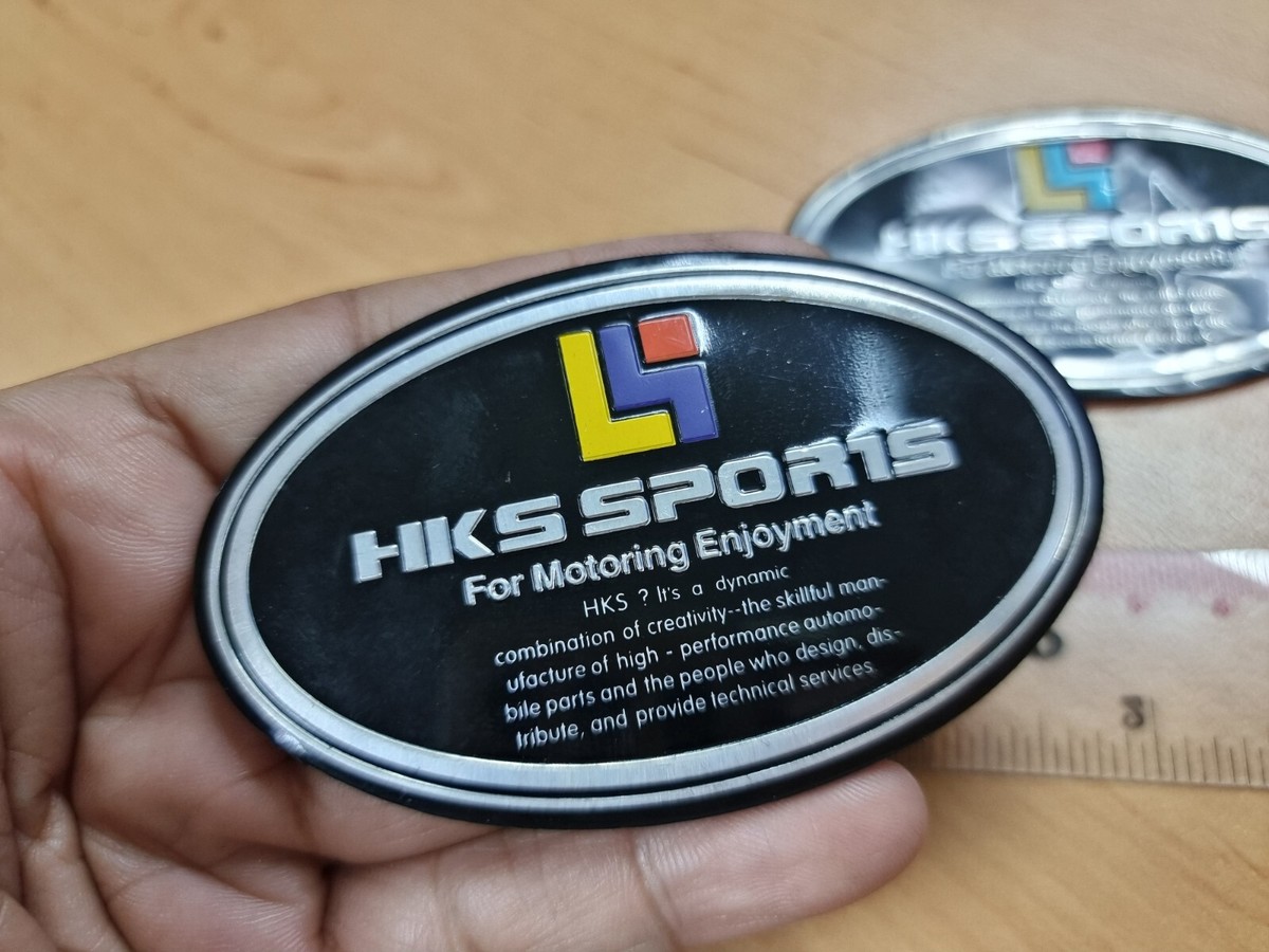 Rare HKS 90s Fender Emblems Badge Skyline GTR R32 R33 R34