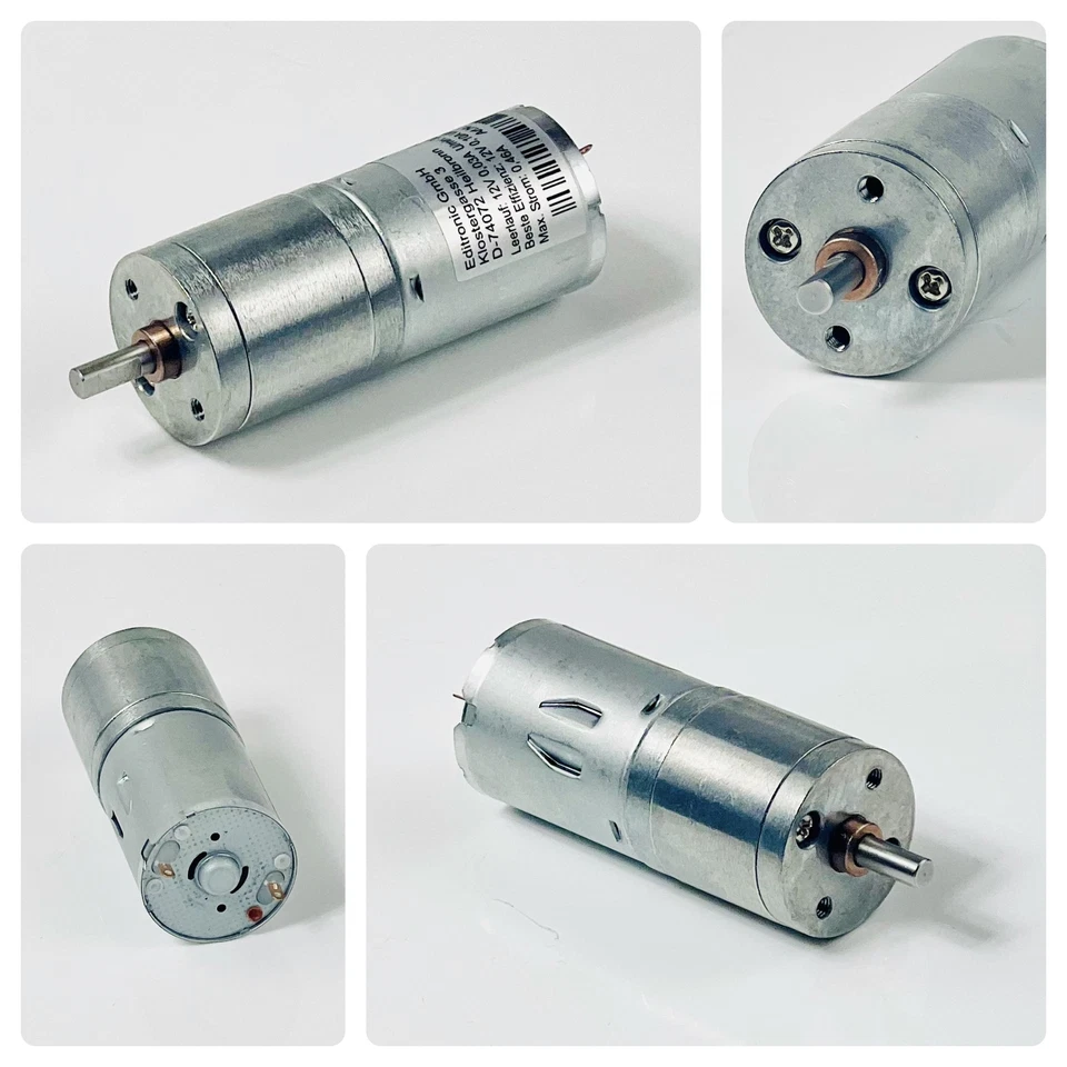 DC Motor 12V 18rpm U/min 100mA Mini Modellbau Bastler Modell Getriebemotor - Bild 2 von 3