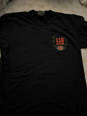 110 Percent Cat Shirt Medium Powerlifting GBT Sold Out A7 SBD Barbell Brigade
