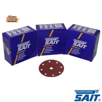 SAIT KLETTSCHLEIFSCHEIBEN MM.150 50 STÜCK 8 + 1 LOCH