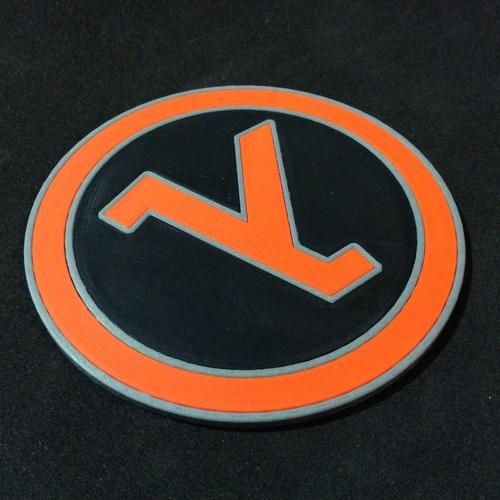 Half Life Logo Coaster - 3D Printed - Picture 4 of 20