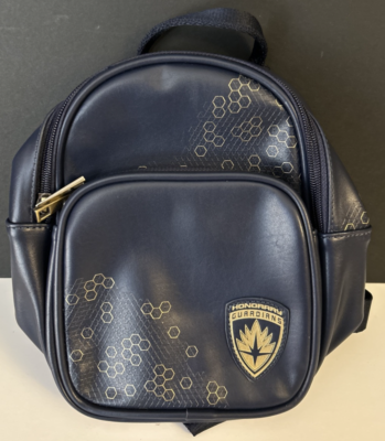 Disney Guardians of the Galaxy Mini Crossbody Backpack with Gold Accents Loungefly Marvel Guardians of the Galaxy Ravager Emblem Mini  main image 4