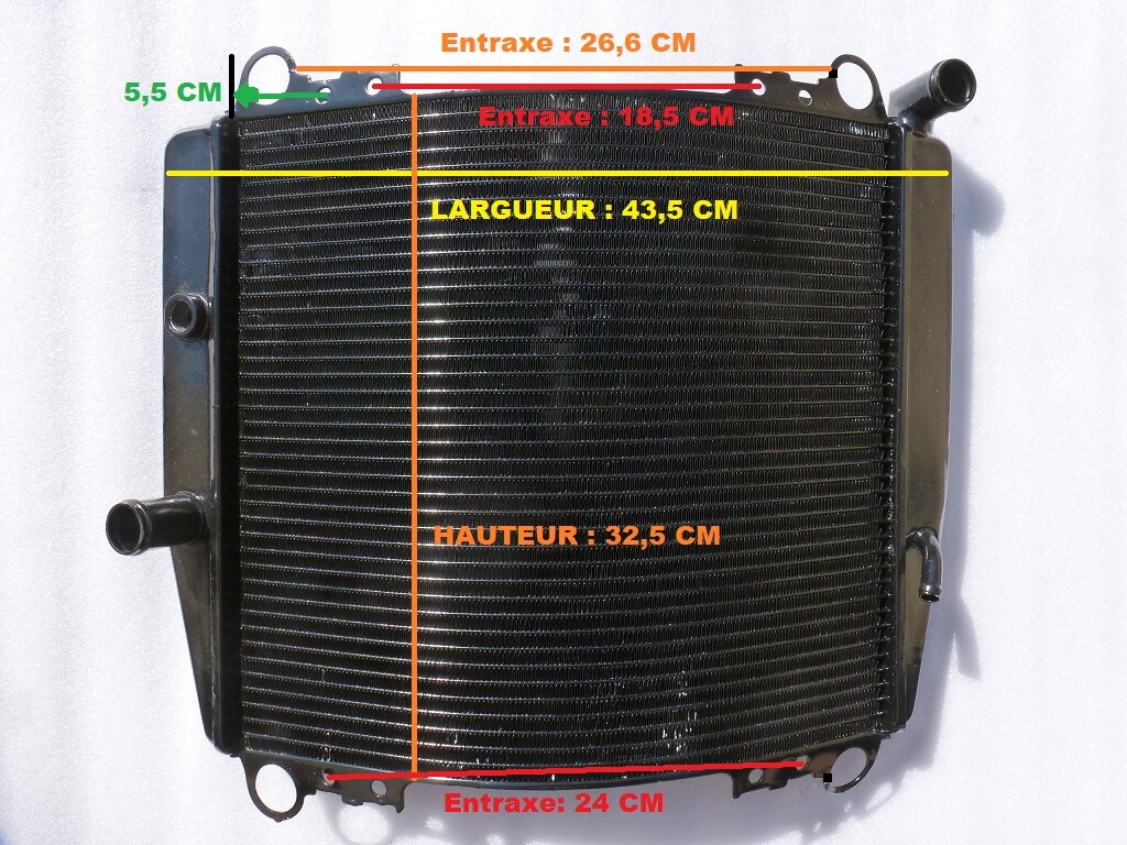 Radiateur thermique pour Ninja ZX7R à capacité de dissipation thermique accrue