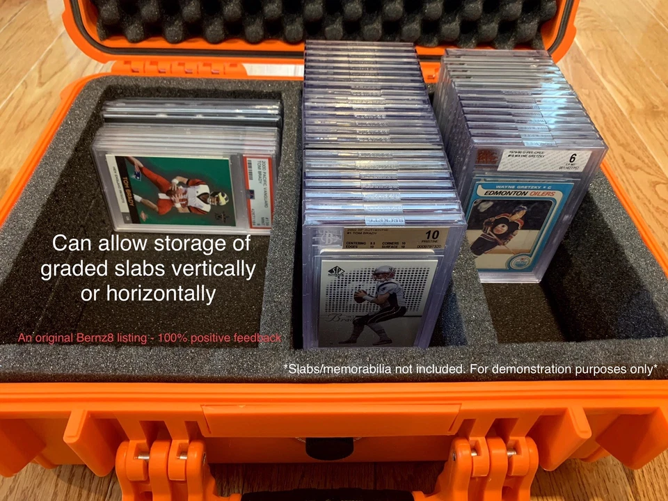 Large Orange IP65 Waterproof Travel & Storage Case for Graded Card Slab Holders - Image 3 of 4